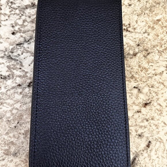Neiman Marcus Diamond Crown Blue Three Finger Leather Case - Picture 5 of 7